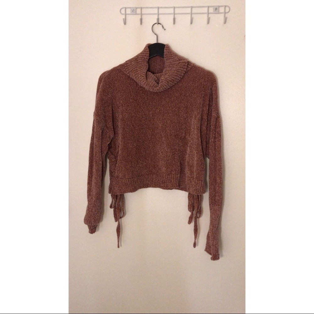 Crowl Neck Sweater | Pink | SIZE: L